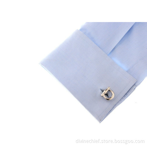 Stainless Steel Plated Metal Copper/Brass Cufflinks For Man's Suit Shirt
